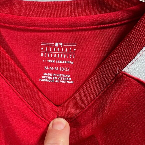 Cincinnati Reds M 10/12 Genuine Merchandise Team Athletics Baseball Sport Shirt - Picture 3 of 8